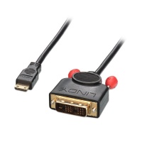 Lindy 0.5m DVi-D Male to Mini HDMi Cable Photo