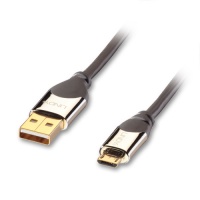Lindy 2m USB2.0 A to Micro-B Cromo Cable Photo
