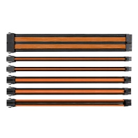 Thermaltake TtMod ATX Sleeve Cable Pack â€“ Orange/Black Photo