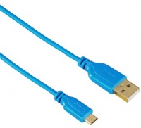 Hama USB 0.75m Micro Flexi Cable - Blue Photo