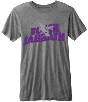 Black Sabbath - Logo & Daemon Mens Grey T-Shirt Photo