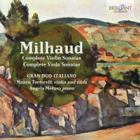 Imports Milhaud / Gran Duo Italiano - Milhaud: Complete Violin & Viola Sonatas Photo