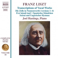 Naxos Liszt / Hastings - Franz Liszt: Transcriptions of Vocal Works Photo