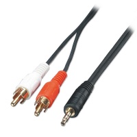 Lindy 2m 1 X 3.5mm Stereo to 2 X RCA Photo