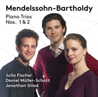Pentatone Bartholdy / Fischer / Gilad - Piano Trios Nos. 1 & 2 Photo