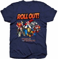 Transformers Roll Out Mens Navy T-Shirt Photo