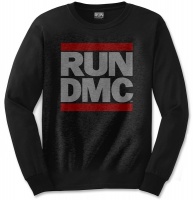 Run DMC - Logo Mens Black Long Sleeve Shirt Photo