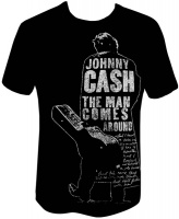 Johnny Cash Man Comes Around Mens Black T-Shirt Photo