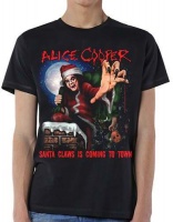 Alice Cooper Santa Claws Mens Black T-Shirt Photo