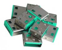 Lindy USB Port Block - 10 x - No Key Green Photo