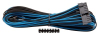 Corsair - Individually Sleeved Type 4 PSU Cables ATX 24 Pin - White/Black Photo
