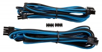 Corsair - Individually Sleeved Type 4 PSU Cables EPS ATX 12v - White/Black Photo