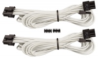 Corsair - Individually Sleeved Type 4 PSU Cables PCIe - White Photo