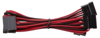 Corsair - Premium Individually Sleeved SATA Cable - Red/Black Photo