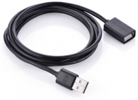 Ugreen 1m USB Type-A Male to USB Type-A Female USB 2.0 Extension Cable - Black Photo