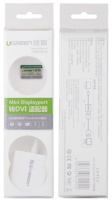 Ugreen Mini DisplayPort Male to DVI Female Converter - White Photo