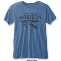 Bring Me The Horizon - Wound Mens Burnout Mid Blue T-Shirt Photo