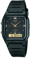 Casio Retro 50m WR Analog and Digital Watch - Black and Gold Photo