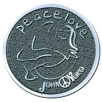 John Lennon - Peave Love Pin Photo