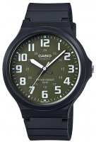 Casio Standard Collection 50m WR Analog Watch - Black and Green Photo