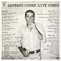 Sundazed Music Leonard Cohen - Live Songs Photo