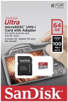 Sandisk Ultra microSDXC 64GB Adapater A1 Class 10 UHS-I Photo