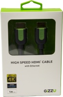 Gizzu High Speed HDMI Cable with Ethernet - Black Photo