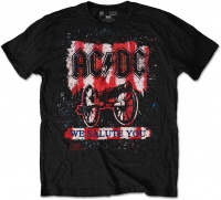 AC/DC - We Salute You Bold Mens Black T-Shirt Photo