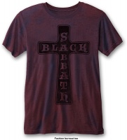 Black Sabbath - Vintage Cross Mens Burnout Navy/Red T-Shirt Photo