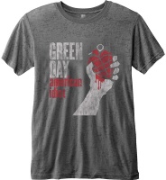 Green Day - American Idiot Vintage Men Charcoal Burnout T-Shirt Photo