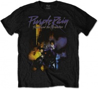 Prince - Purple Rain Mens Black T-Shirt Photo