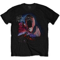 Pink Floyd - The Wall Scream & Hammers Mens Black T-Shirt Photo