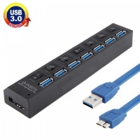 Tuff Luv Tuff-Luv Ultimate 7 Ports USB Converter USB 3.0 HUB Super Speed 5Gbps with Power Control Photo