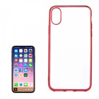 Tuff Luv Tuff-Luv - TPU Protective Back Cover Case for Apple iPhone X - Red Photo