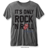 Rolling Stones The Men's Fashion Tee: It's Only Rock n' Roll with Burn Out Finishing Photo