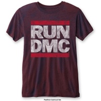 Burn Out BLACK Label Run DMC Men's Fashion Tee: DMC Logo Photo