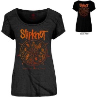 Slipknot Ladies Tee: The Wheel with Back Printing Photo