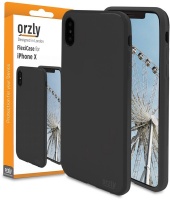 Orzly FlexiCase for iPhone X - Black Photo