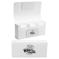 MONSTER PROTECTORS - Deck Box: Triple Monster Matte - White Photo
