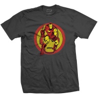 Marvel Iron Man Dual Mens Charcoal T-Shirt Photo