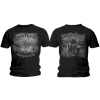 Motorhead Clean Your Clock Black & White Mens Black T-Shirt Photo