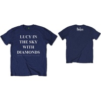 The Beatles - Lucy In The Sky With Diamonds Mens Navy T-Shirt: XX-Large Photo