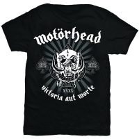 Motorhead Victoria Aut Morte Mens Black T-Shirt Photo