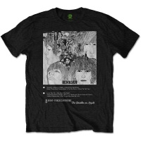 The Beatles Revolver 8 Track Mens Black T-Shirt Photo