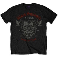 Black Sabbath The End Reading Skull Mens Black T-Shirt Photo