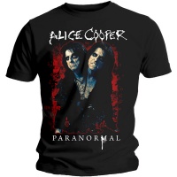 Alice Cooper Paranormal Splatter Mens Black T-Shirt Photo
