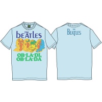 The Beatles - Ob La Di Ob La Da Mens Pale Blue Vintage Print T-Shirt Photo