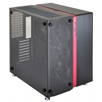 Lian Li PC-O9WRX Midi-Tower Computer Case - Black/Red Photo