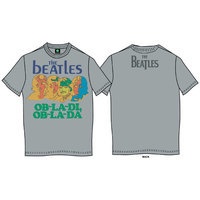 The Beatles - Ob La Di Ob La Da Mens Grey Vintage Print T-Shirt Photo