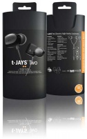 JAYS t- Two In-Ear Headphones - Black Photo